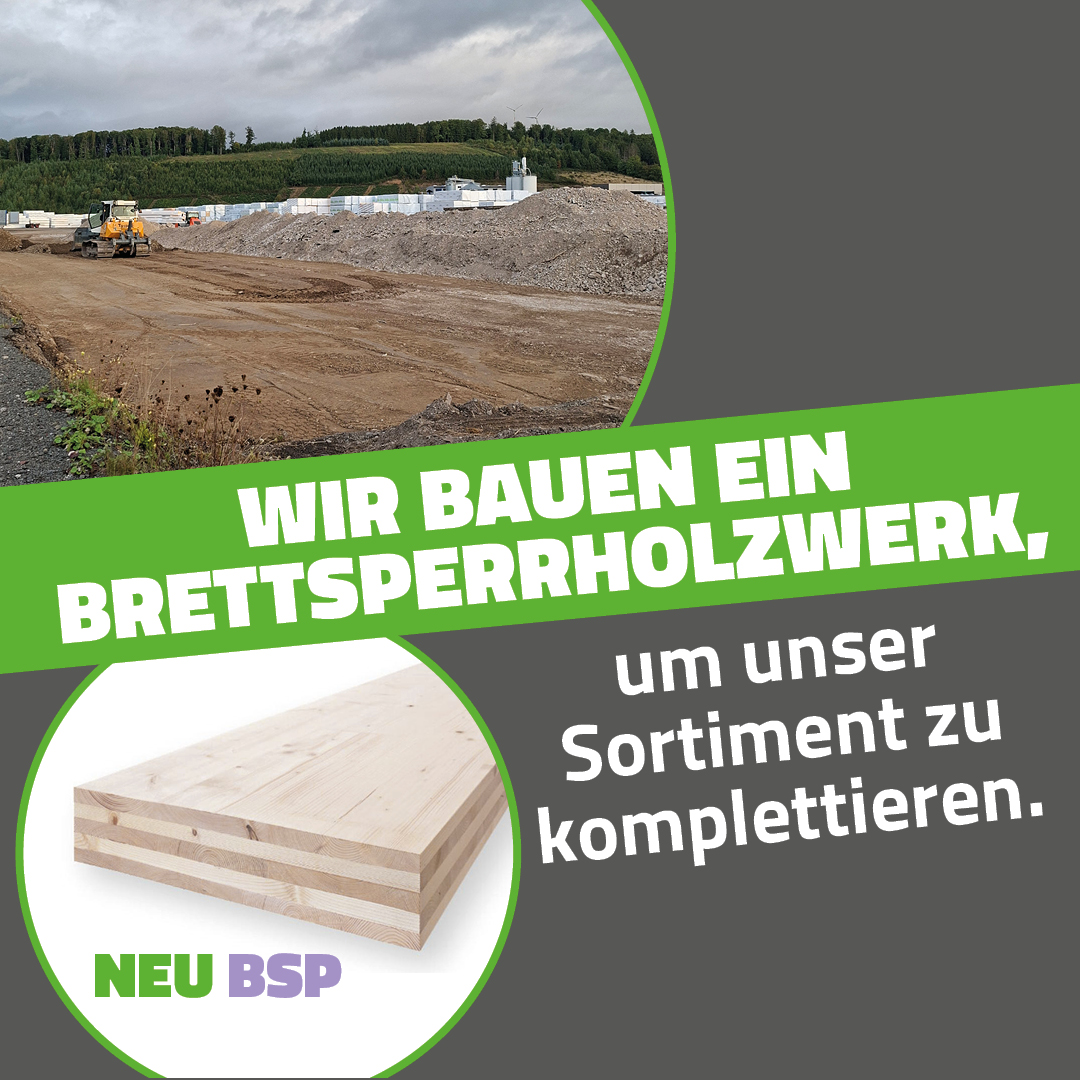 Wir bauen ein Brettsperrholzwerk!