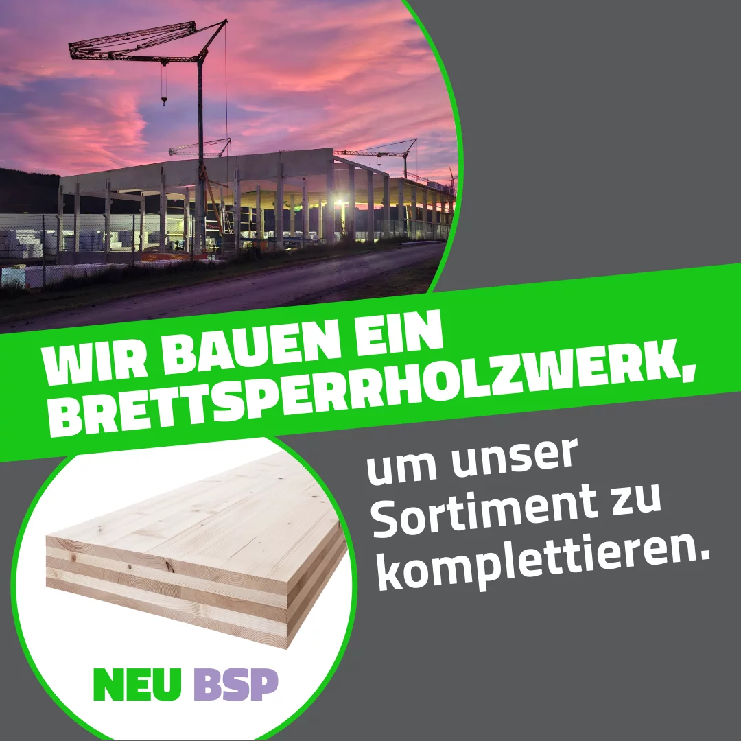 Wir bauen ein Brettsperrholzwerk!